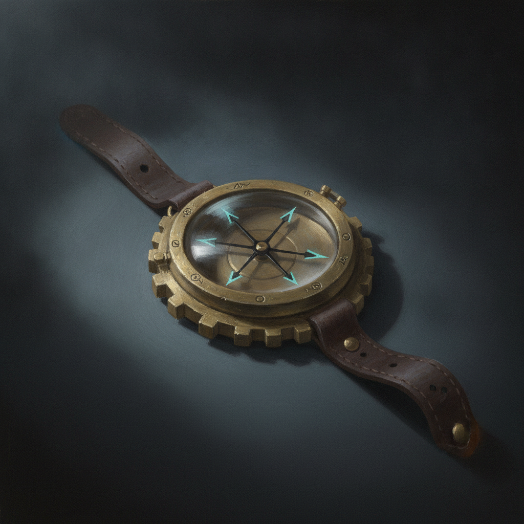 Brass Ward Compass, existing Arcanum Academy catalogue artwork